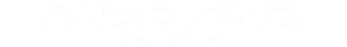 Nicolás Baquero No. 17 and 29 de Abril Pbx: (593 2) 3949520 / 21 / 22/ 23/ 24 / 25/ 26 Quito - Ecuador